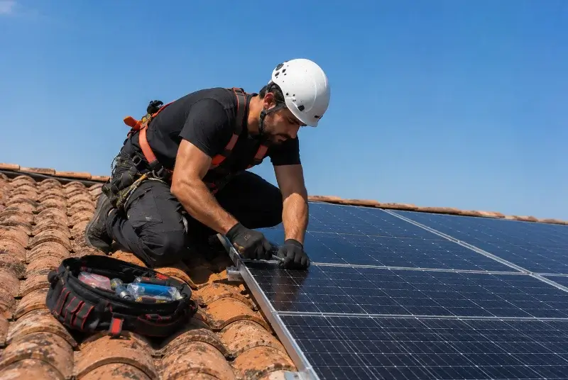 Maintenance et monitoring de panneaux solaires à Saint-Michel-en-l'Herm