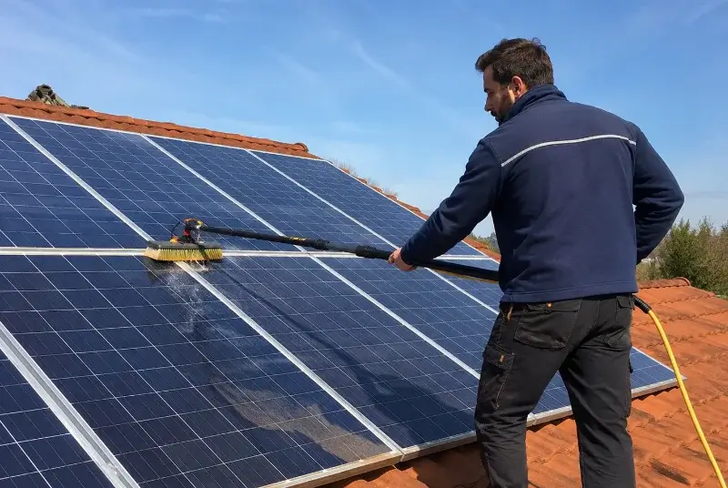 Nettoyage et entretien de panneaux solaires à Saint-Michel-en-l'Herm