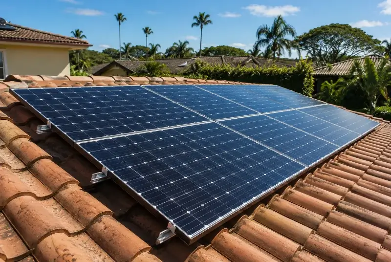 Installation de panneaux solaires à Saint-Michel-en-l'Herm